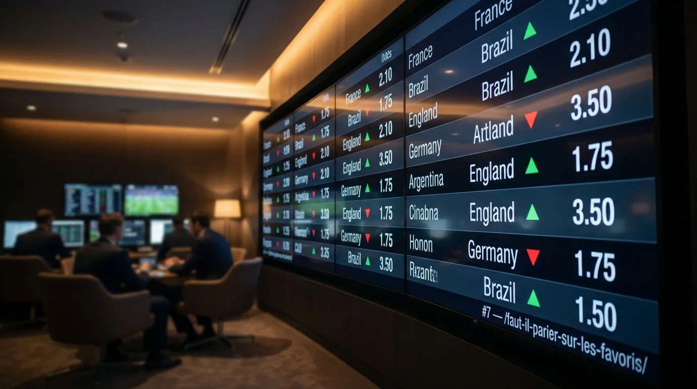 Analyse des cotes vainqueur de la Coupe du Monde 2026 avec tableau comparatif des favoris
