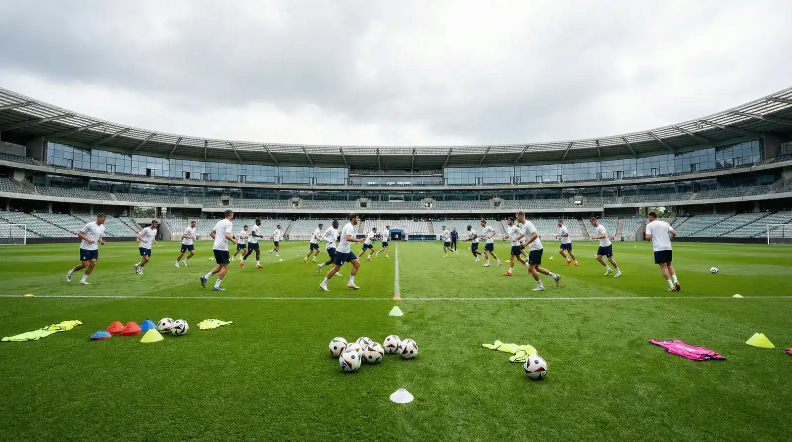 England national football team players on stadium pitch World Cup 2026