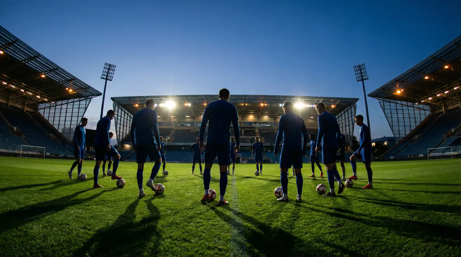 France national football team players on pitch during World Cup 2026 preparation