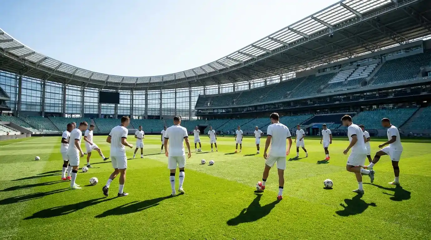 Germany national football team on stadium pitch World Cup 2026